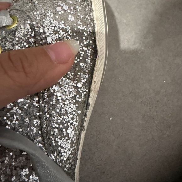 Keds Kate Spade Silver Glitter Low-Top Sneakers - Women's 8 U.S. - Picture 7 of 7